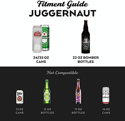 Brümate Hopsulator Juggernaut יכול לבודד יותר לבודד עבור פחיות 24oz/ 25oz | יכול לשתות משקאות נירוסטה מבודדים לשתות משקאות בירה, תה ומשקאות אנרגיה